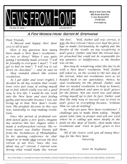 January NFH 2013.pub - Mother Of Good Counsel Home