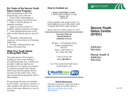 Secure Youth Detox Centre (SYDC)