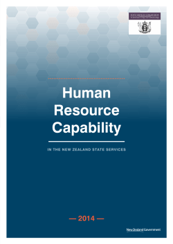 Human Resource Capability in the NZ State Services 2014