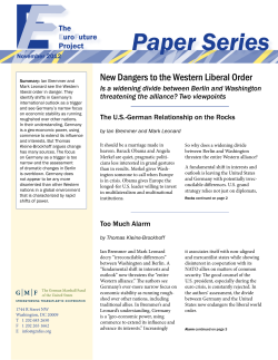 Paper Series - The German Marshall Fund of the United States