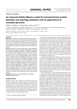 An improved hidden Markov model for
