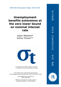 Unemployment benefits extensions at the zero lower bound on