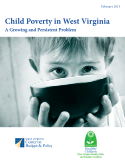 Child Poverty in West Virginia