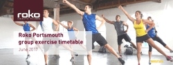 Roko Portsmouth group exercise timetable