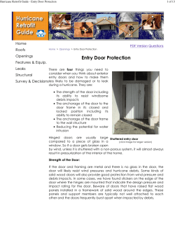 Hurricane Retrofit Guide - Entry Door Protection