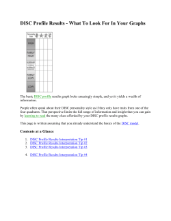 DISC Profile Results - What To Look For In Your Graphs