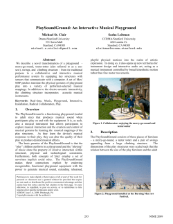 PlaySoundGround: An Interactive Musical Playground