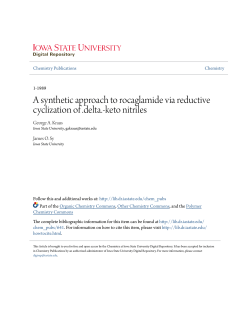 A synthetic approach to rocaglamide via reductive cyclization of .delta.