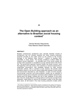 The Open Building approach as an alternative to