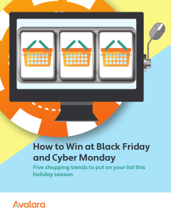 How to Win at Black Friday and Cyber Monday
