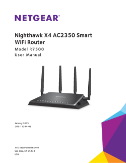 NETGEAR Nighthawk X4 AC2350 Smart WiFi Router Model R7500