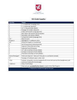 Middle School Supplies