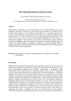 Microbial Degradation