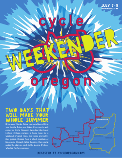 Brochure - Cycle Oregon