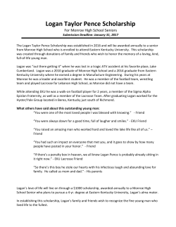 Logan Taylor Pence Scholarship
