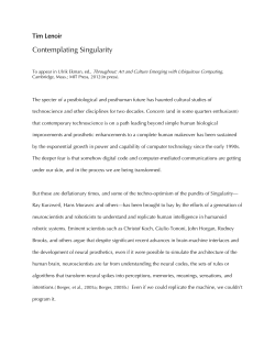 Contemplating Singularity