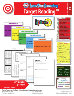 Grade 2 Sample Sheet
