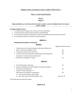 Education - University of Calcutta