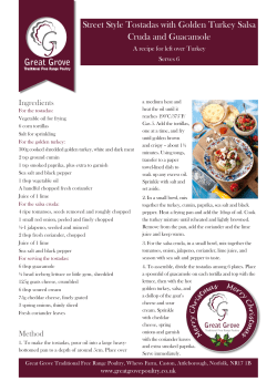 Street Style Tostadas with Golden Turkey Salsa Cruda and