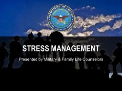 stress management