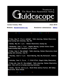 June 2016 - Black River Astronomical Society