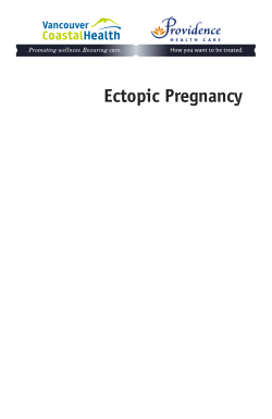 Ectopic Pregnancy - Vancouver Coastal Health