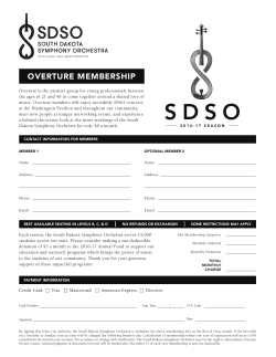 the Overture Membership Form