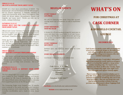 WHAT`S ON - Cask Corner