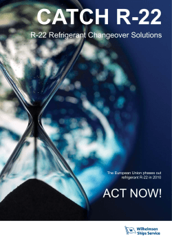 Refrigerants: R-22 Changeover Solutions