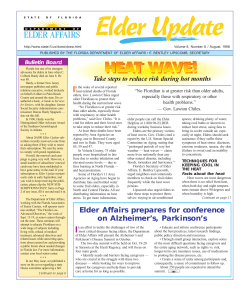 HEAT WAVE! - Florida Department of Elder Affairs