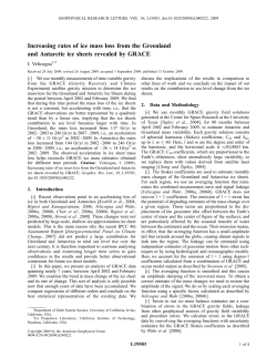 Increasing rates of ice mass loss from the Greenland and Antarctic