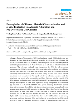 Deacetylation of Chitosan