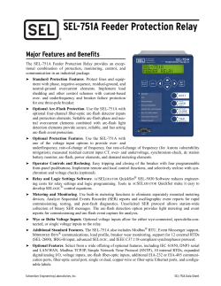 SEL-751A Feeder Protection Relay