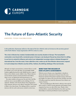 The Future of Euro-Atlantic Security