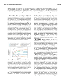 MEETING THE CHALLENGE OF MEASURING IO`S LAVA