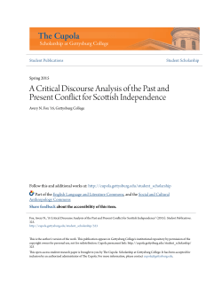 A Critical Discourse Analysis of the Past and Present Conflict for