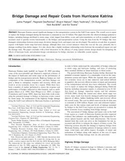 Bridge Damage and Repair Costs from Hurricane Katrina