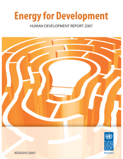 Energy for Development - Human Development Reports