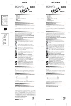 UNO&reg; The Peanuts Movie - English