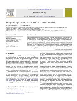 Policy-making in science policy: The `OECD model` unveiled