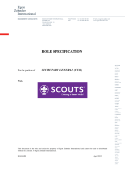 role specification