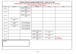 Course schedule spring 2017 pdf