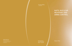 nato, nuclear weapons and arms control