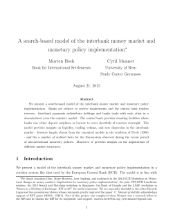 A search-based model of the interbank money market