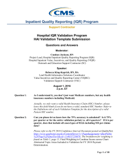 08012016 IQR Questions and Answers Transcript