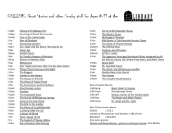Horror Books - St. Tammany Parish Library