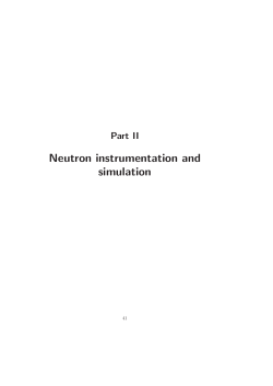Neutron instrumentation and simulation