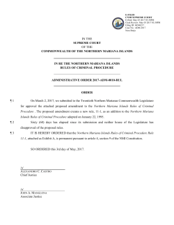 NMI Rules of Criminal Procedure