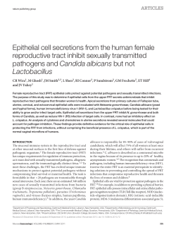 Epithelial cell secretions from the human female