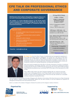 CPE TALK ON PROFESSIONAL ETHICS AND CORPORATE